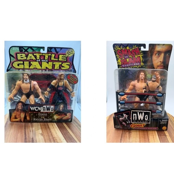 Toy Biz Other - 1999 Battle of the Giants & 1999 Smash & Slam Giant with Rey Mysterio